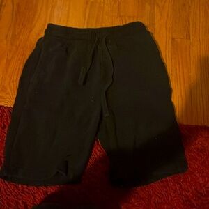 Just a pair of black shorts